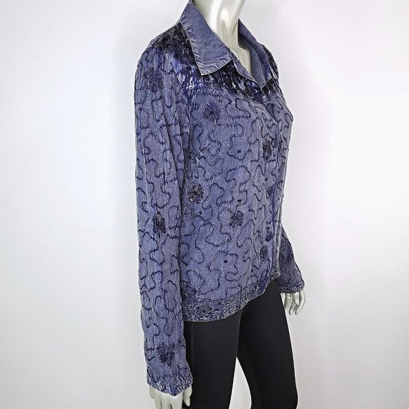 Newport News Womens Jeanology Collection Top Sz 12 - Picture 3 of 7
